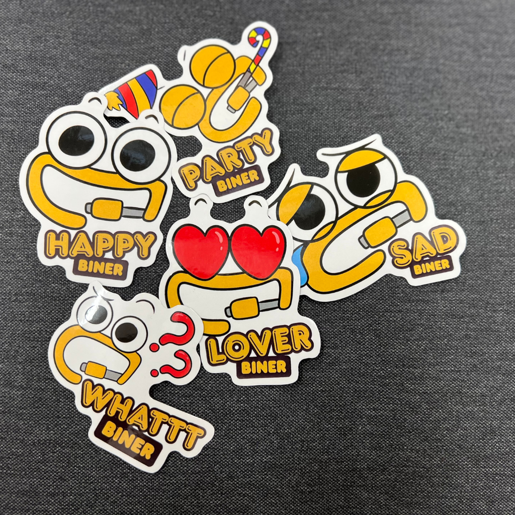 Happy Biner Sticker - Party Emoji