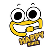 Happy Biner Sticker - Happy Emoji