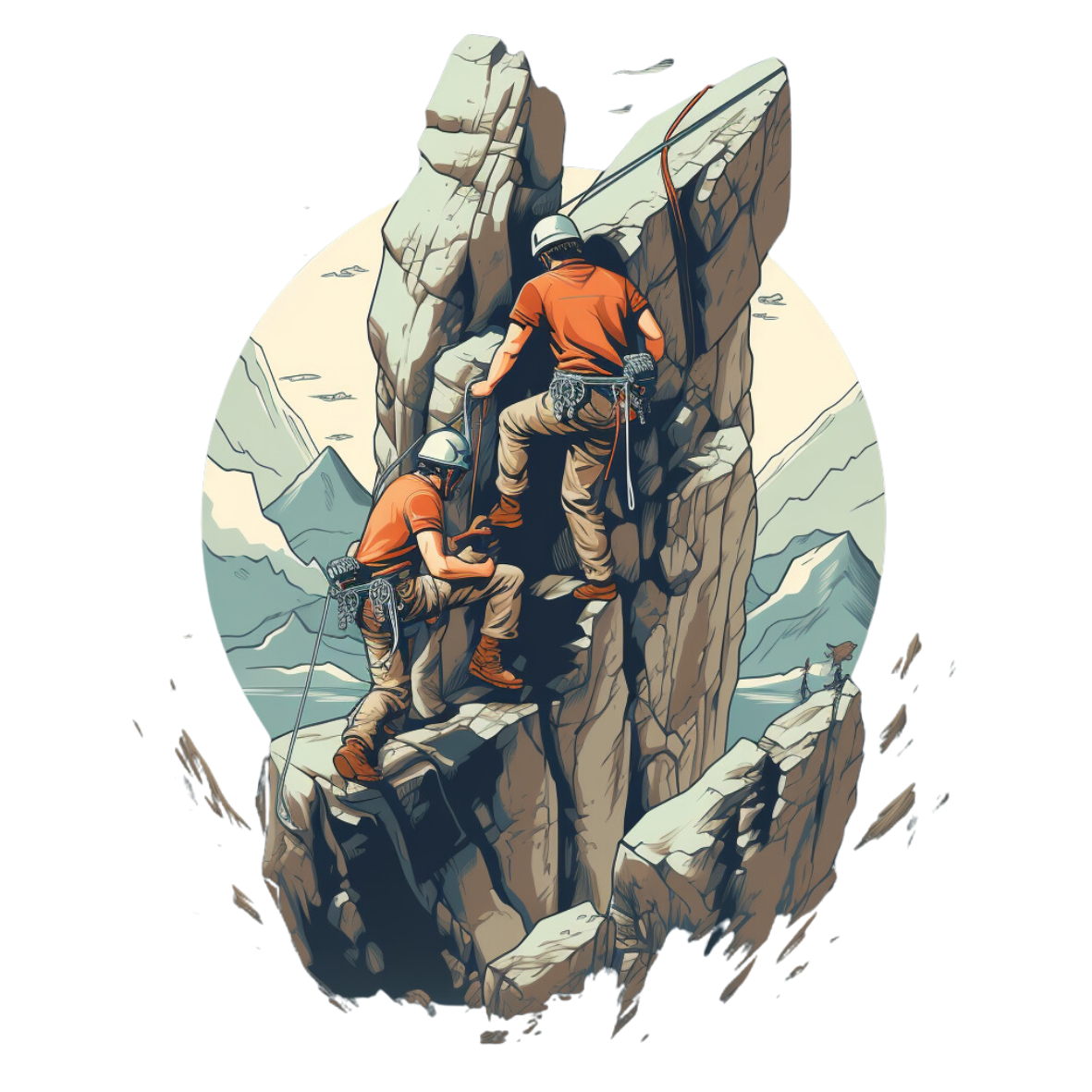 Happy Biner Sticker - Holographic Climbing *Limited Edition